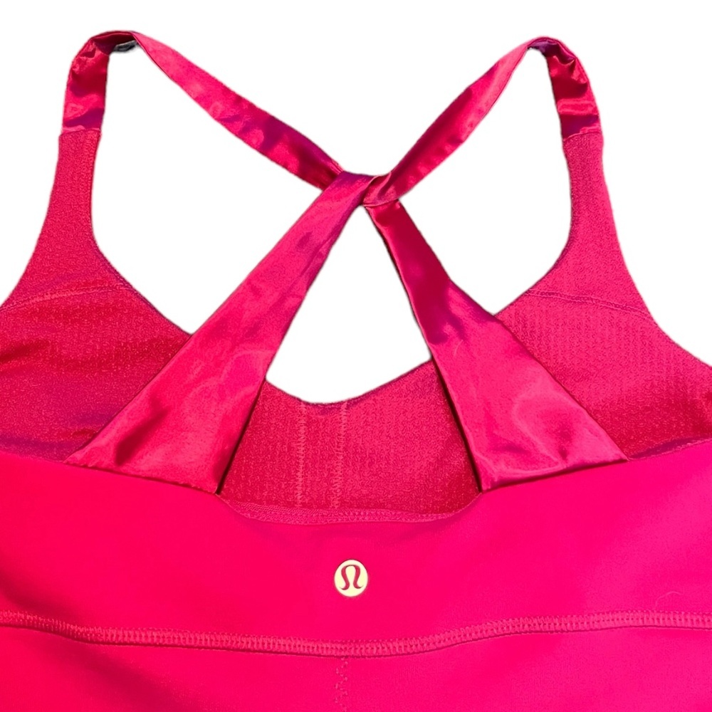 Lululemon Practice Daily Workout Tank Top in Raspberry Women's Size 8 - Picture 6 of 8